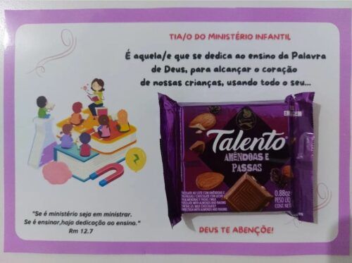 Cartão Tia do Ministério Infantil