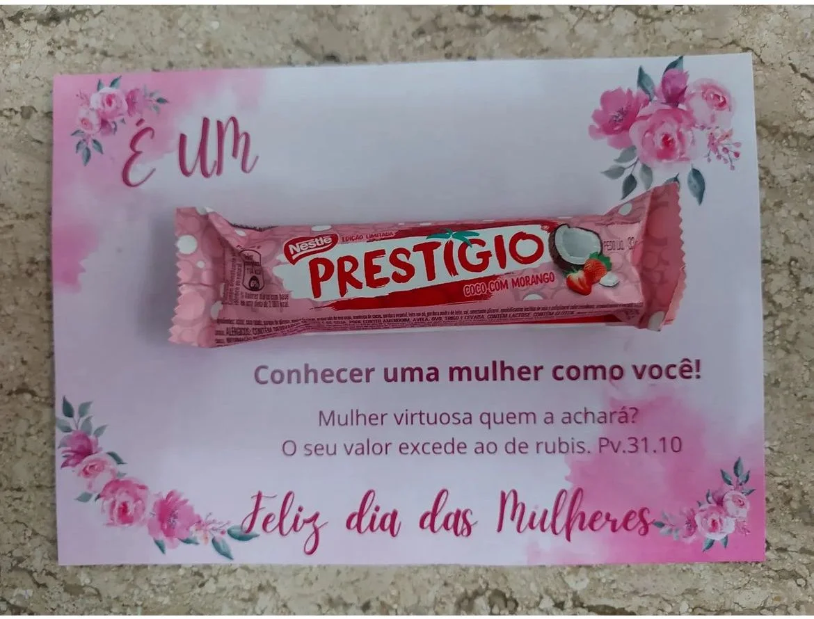 Cartão Prestígio Dia da Mulher