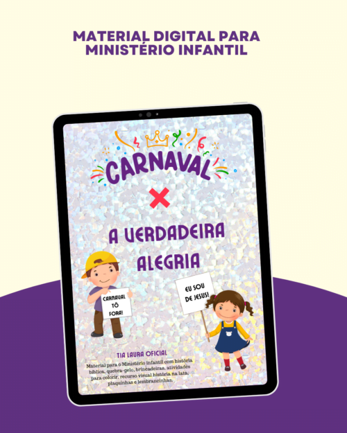Material Carnaval x A verdadeira alegria