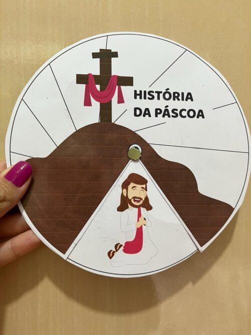 Disco da Páscoa + Atividade de colorir