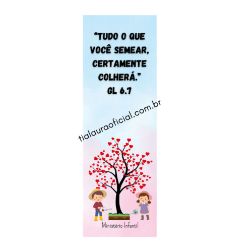 Lembrancinha Ministério Infantil- Marcador de paginas