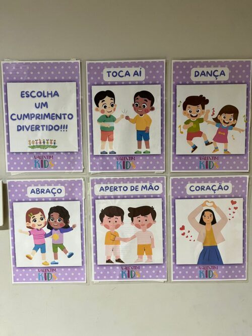 Plaquinhas de cumprimentos