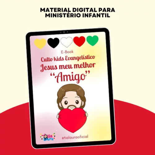 E-book Culto Kids Evangelístico- Jesus meu melhor amigo