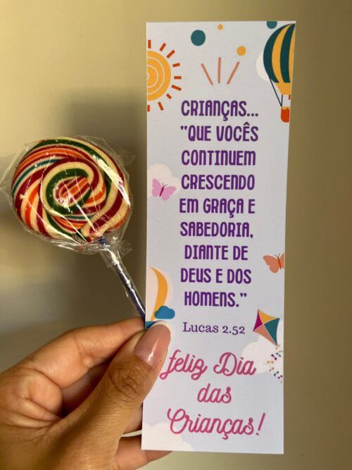 Marcador de páginas dia das crianças