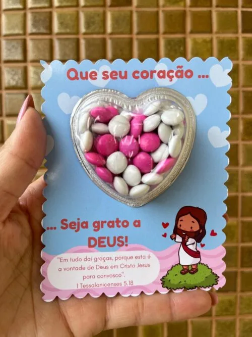 Cartão Coração Grato