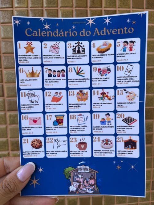 Calendário do advento de Natal