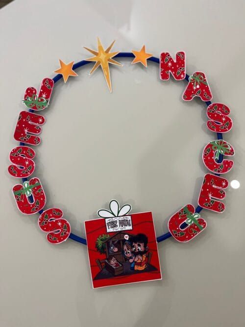 Moldura para bambolê Natal