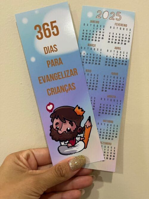 Marcador de Páginas Calendário 2025