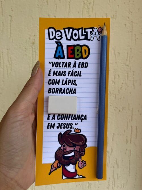 Lembrancinha De volta à EBD