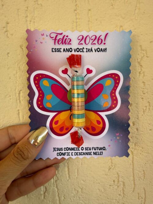 Cartão lembrancinha Feliz 2026