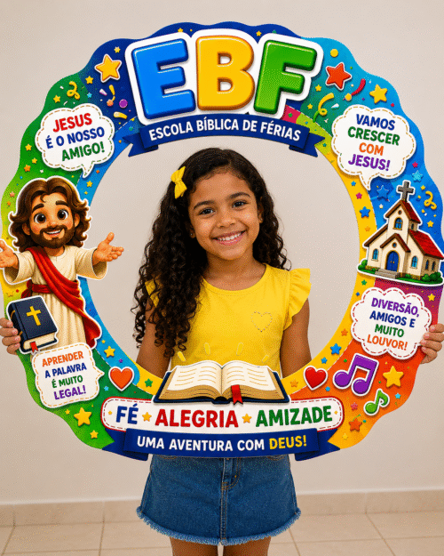 Moldura para Bambolê- EBF (Escola Bíblica de Férias)