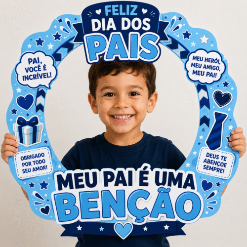 Moldura para Bambolê-Dia dos Pais/ "Meu pai é uma benção"