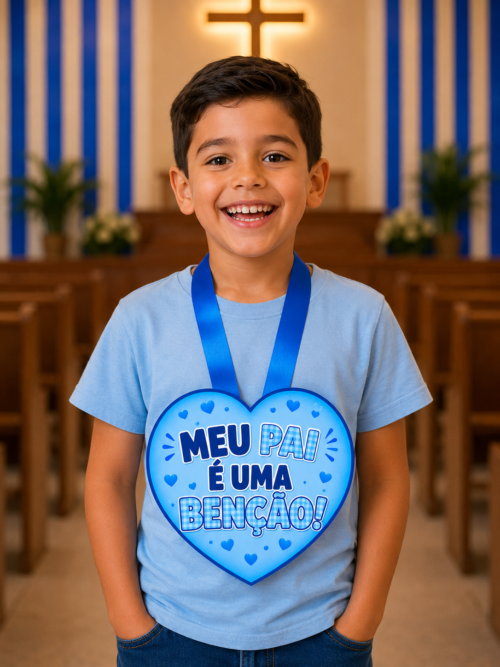 Recurso visual para apresentação "Meu Pai é uma Benção"